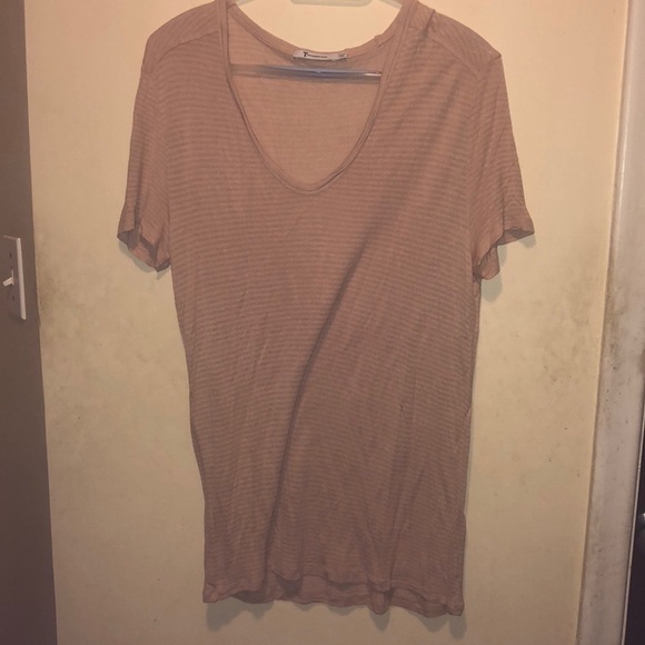 T by Alexander Wang Striped T-Shirt - Picture 1 of 3